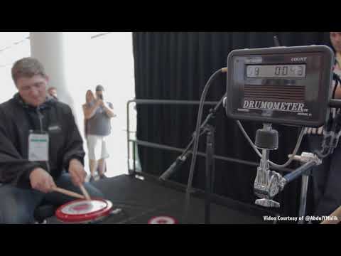 Tom Grosset - Official World&#039;s Fastest Drummer - Breaks World Record